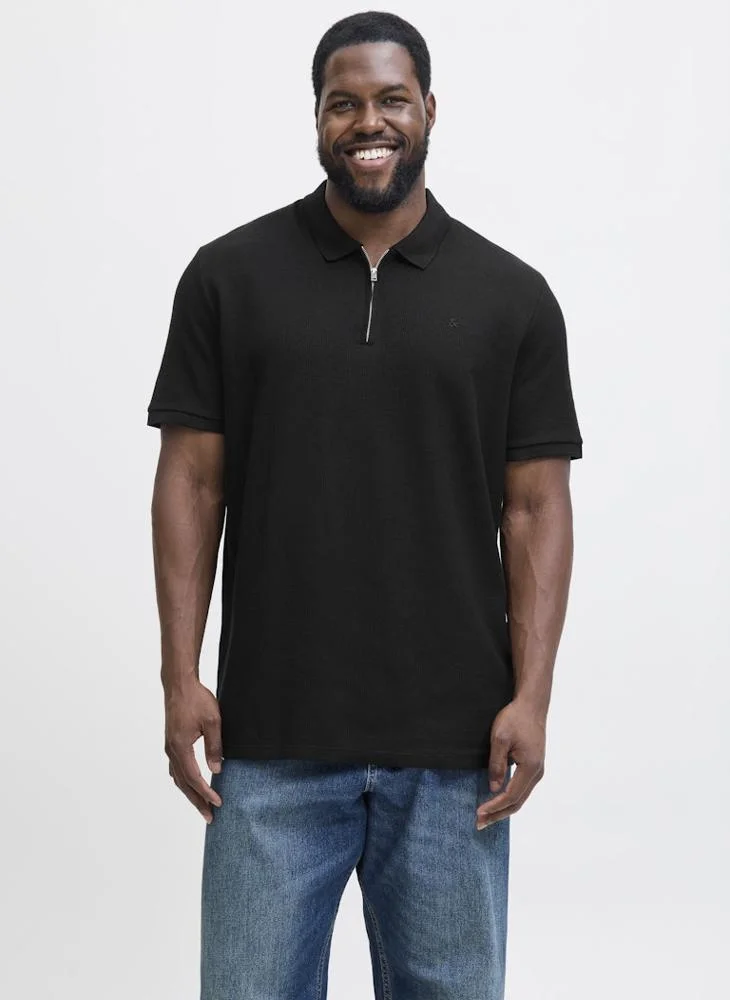 JACK & JONES Solid Plus size Regular Fit Polo